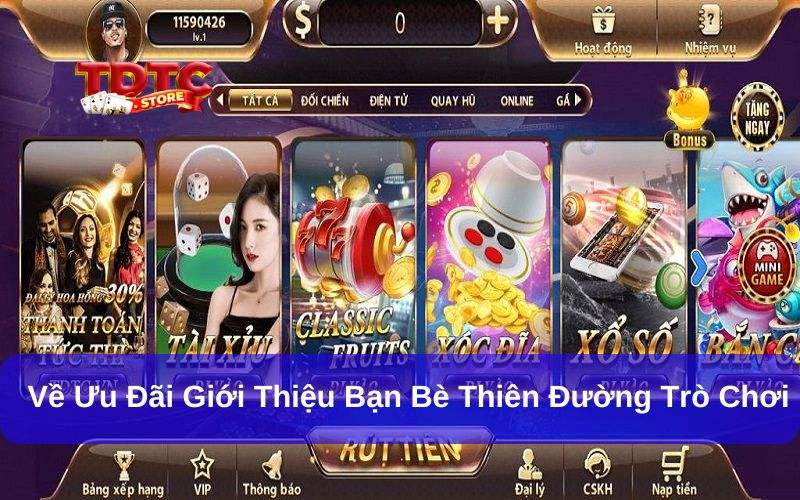 Giới thiệu bạn bè Thiên Đường Trò Chơi